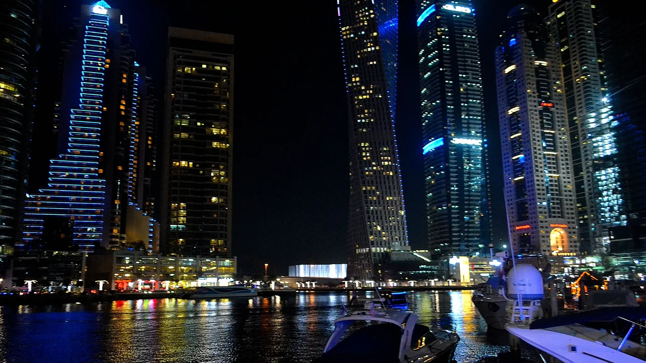 Dubai Marina skyline evening - Tax residency 2026